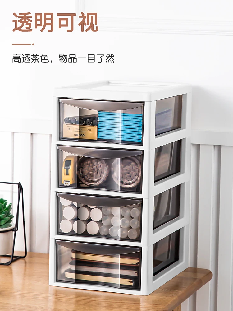

Transparent Large Capacity Stationery Storage Box Home Desk Organizer Office Pen Holder Accessories Fashion Cosmetic Containers