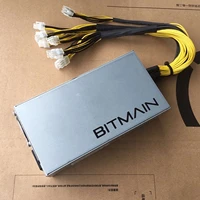 newused bitmain apw7 power supply psu for antminer 1000 1800w 100 264v 10x pci e plugs electronic product