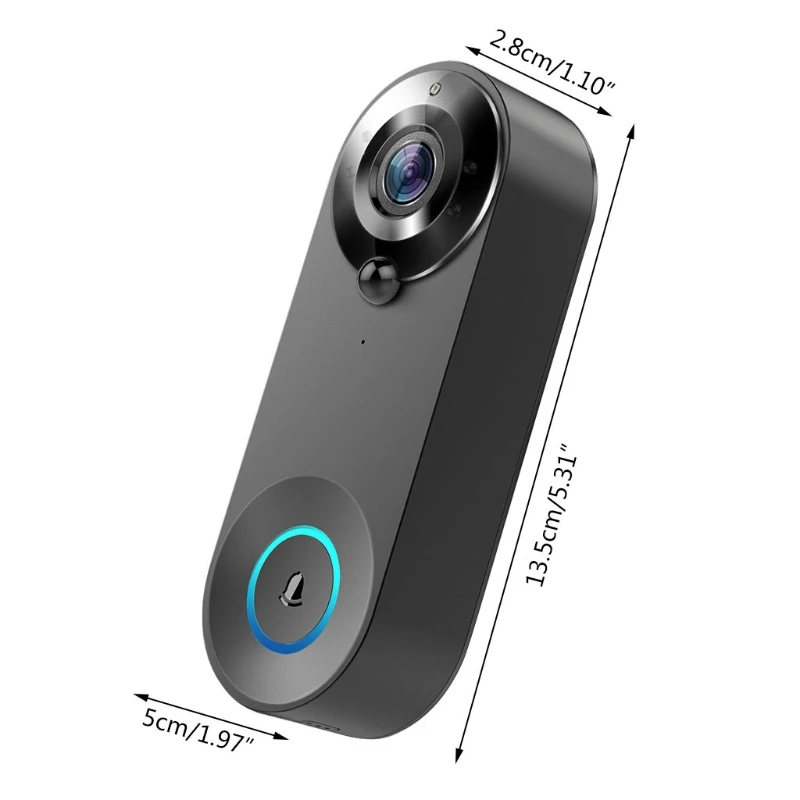 

Wifi Smart Video Doorbell Intercom Camera PIR Detection Camera Night Vision Cloud Storage Home Security Door Bell