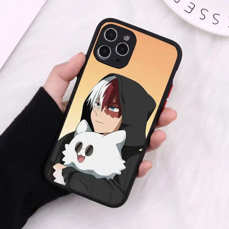 

Anime My Hero Academia Phone Case Matte Transparent For iPhone 12 Mini 11 Pro XR XS Max 7 8 Plus