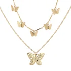 Гламурное ожерелье 2020, модная новинка, индивидуальное многослойное женское ожерелье с бабочкой, оптовая продажа женских цепочек в богемном стиле
