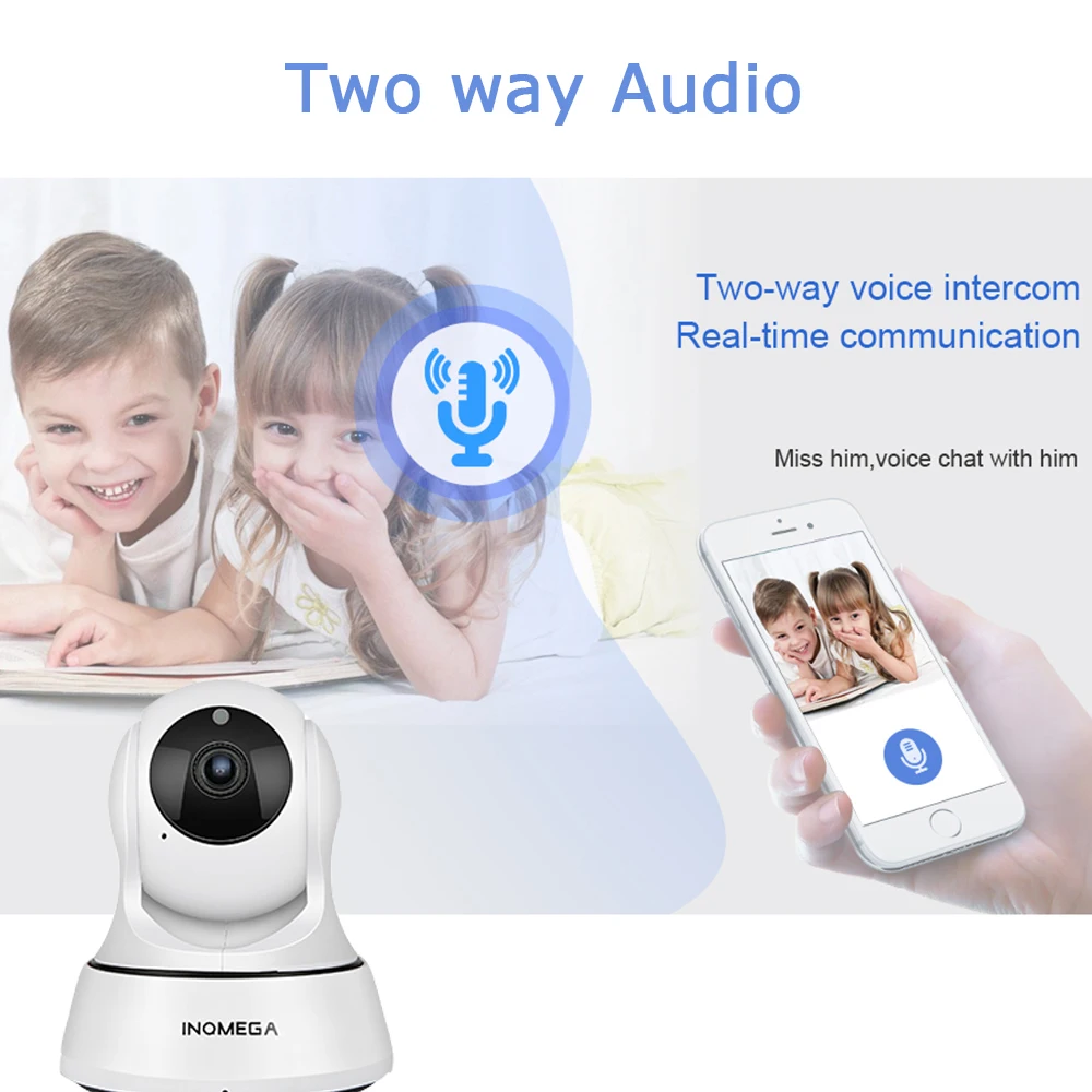 INQMEGA 1080P IP камера, беспроводная Wifi камера, домашняя камера видеонаблюдения, сетевая камера ночного видения, P2P, удаленный просмотр