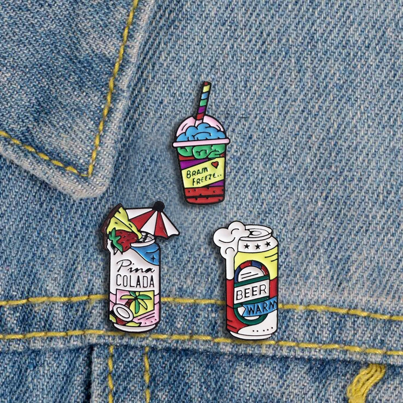 2-4 шт./компл. значки мультфильм скейтборд камера металлическая брошь с эмалью