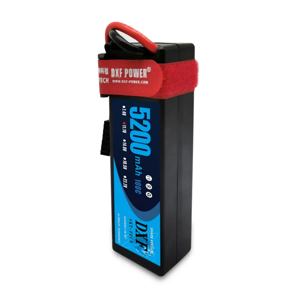 DXF 2 шт батарея lipo 2S 3S 7000mah 3500mah 11,1 V 5200mah Hardcase 100C 200C 11,1 V 2700mah 30C для дрона вертолета 1/8 RC автомобиля