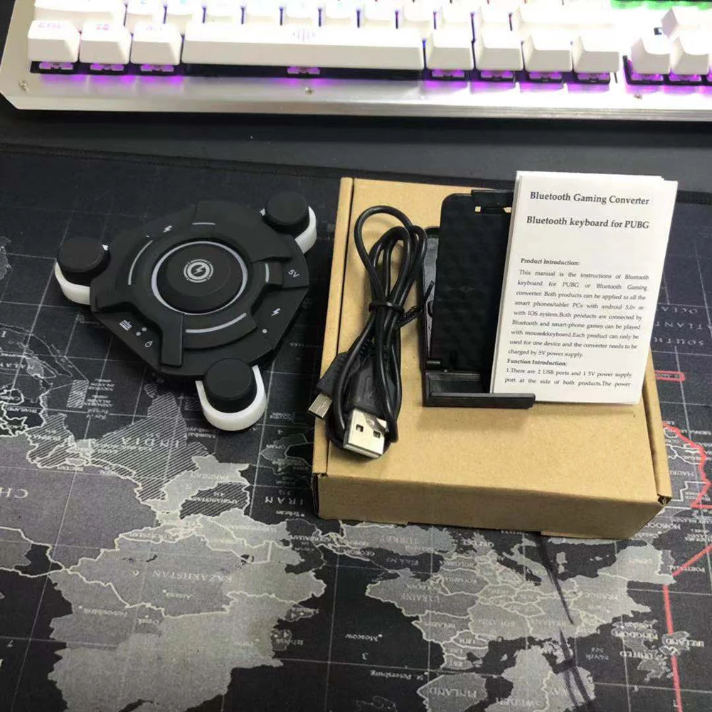Конвертер панели клавиатуры с игровой клавиатурой и Bluetooth для Android ios Phone IPAD PUGB PUBG |