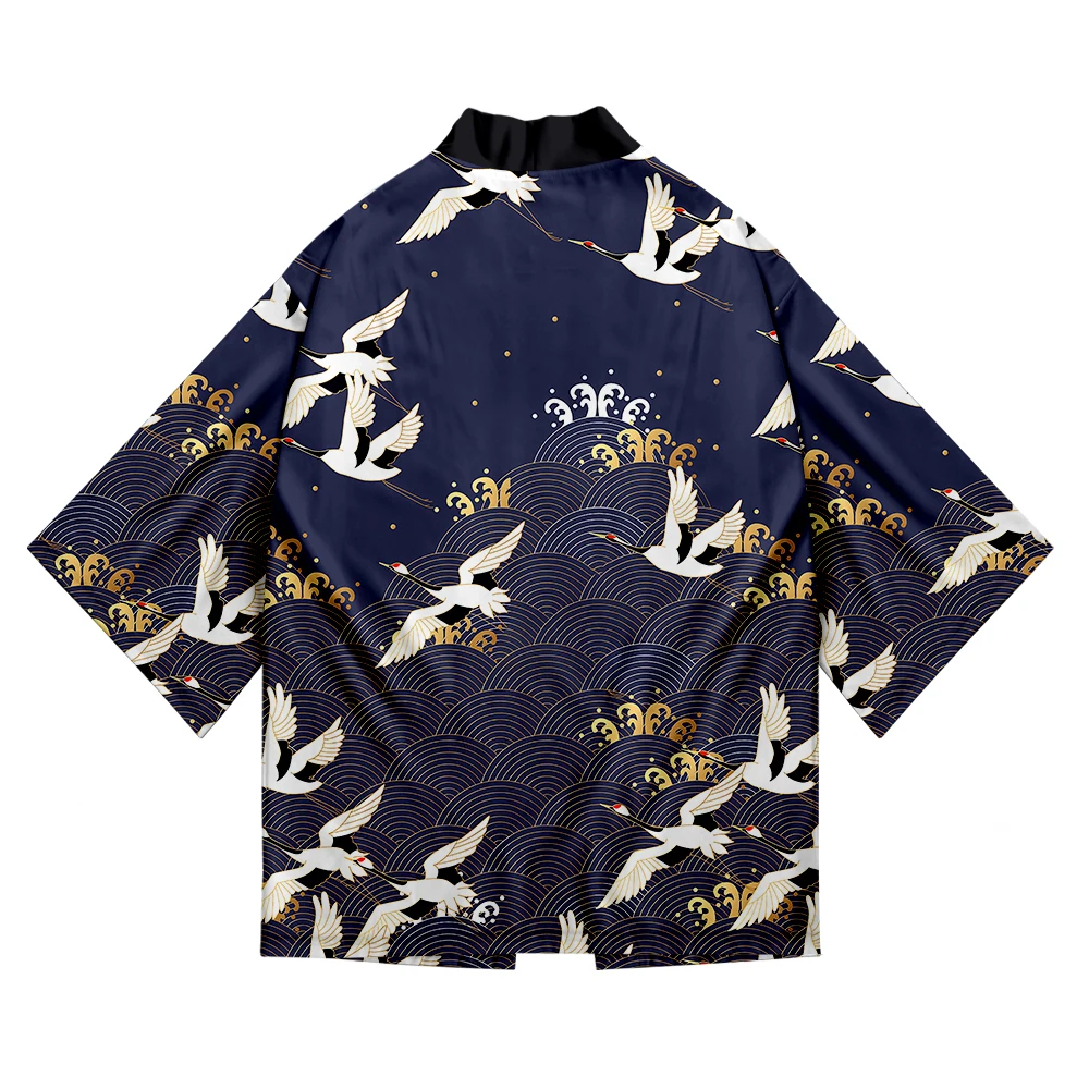 Кимоно The Great Wave Off Kanagawa мужское японское традиционное Восточное этническое