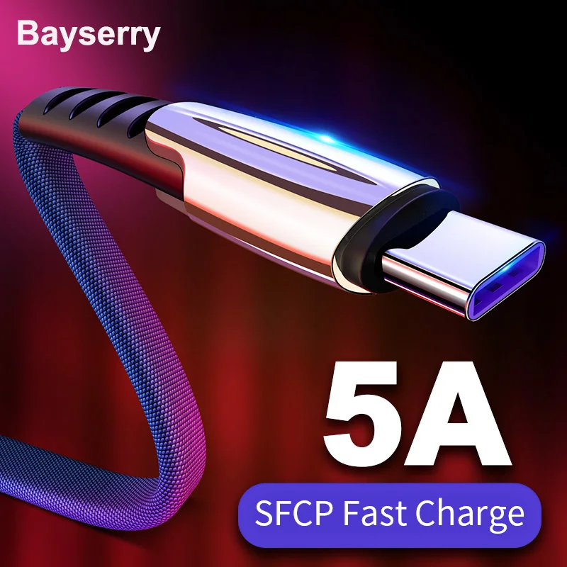 5А USB Type C кабель для быстрой зарядки передачи данных зарядное устройство телефона