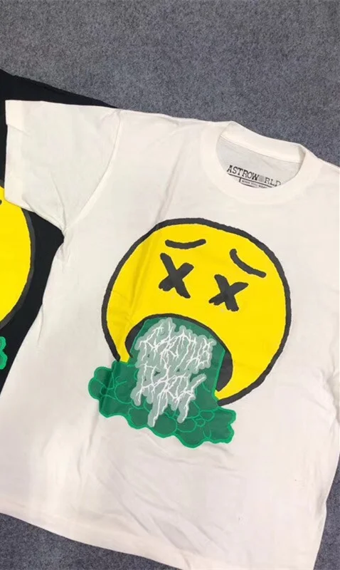 

2021 Astroworld Travis Scott virgil abloh Tee T Men Women 1: 1 Best Quality Tie Dyeing TRAVIS SCOTT T Shirts
