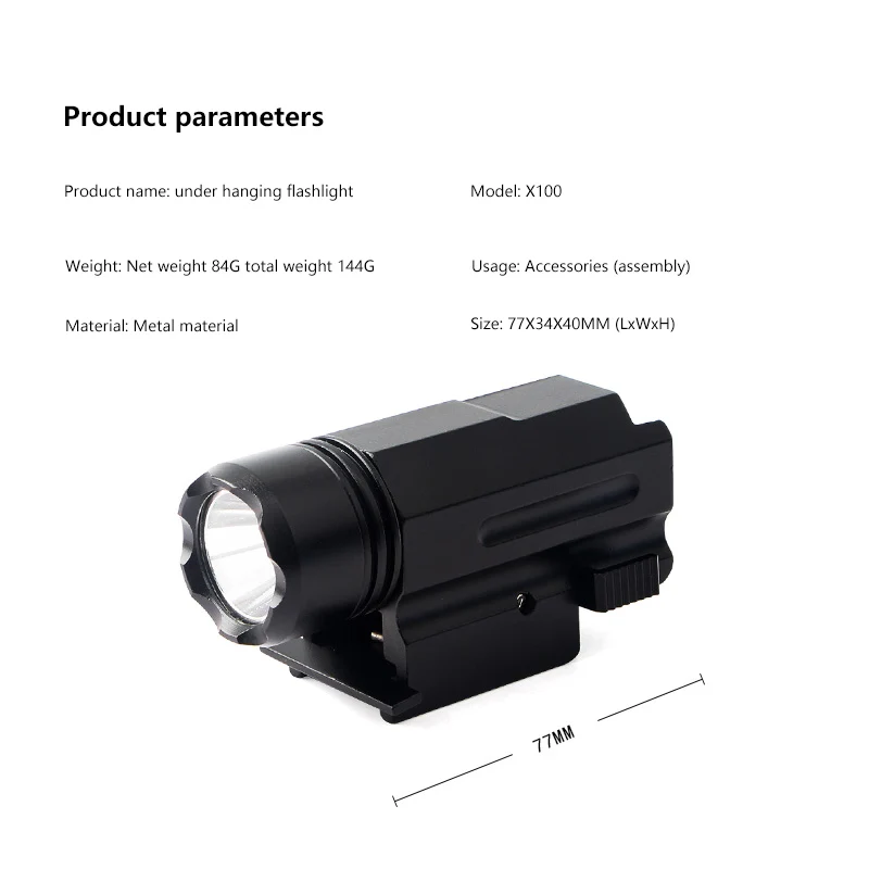 3 Modes Airsoft Guns LED Scout Light Tactical Weapon Flashlight Hunting Lamp Rifle Gun Lights | Спорт и развлечения