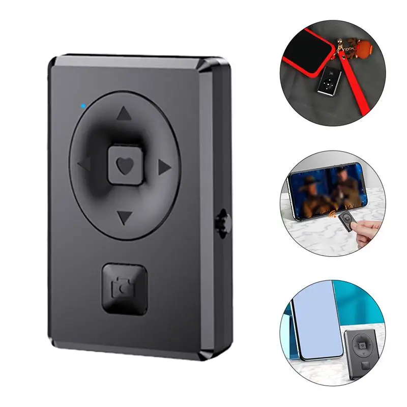 

1pc Turn Pages Thumbs Up Wireless Automatically Remote Control Remote for Douyin Selfie Volcano