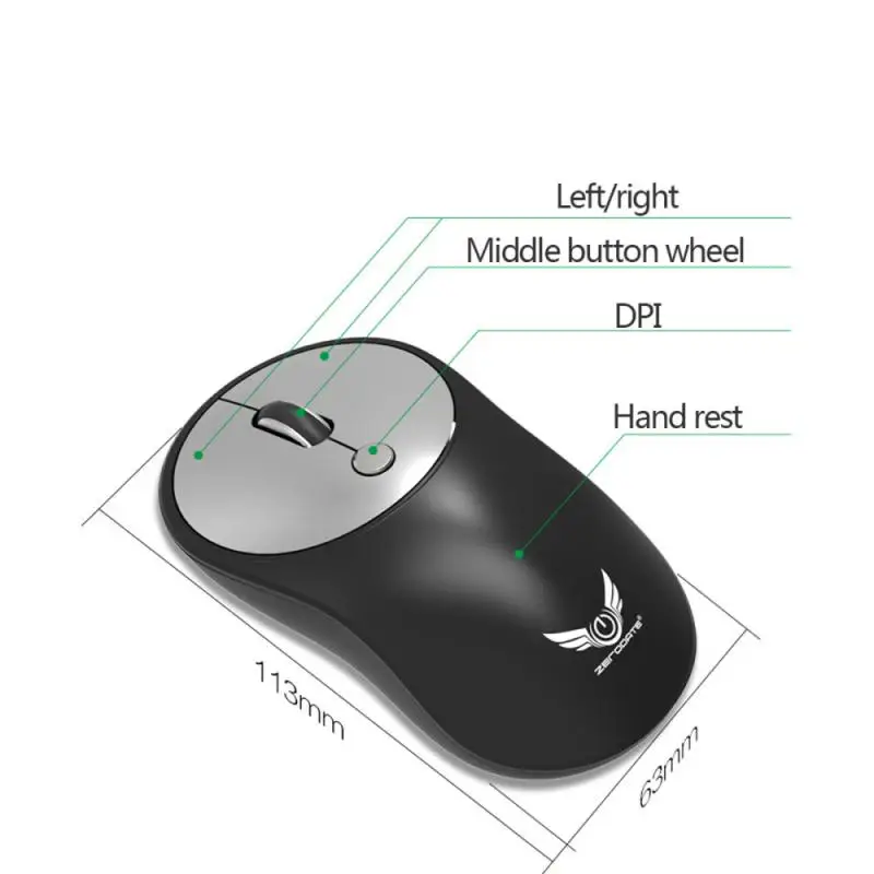 

New Portable 2.4Ghz Wireless Mouse Adjustable 1600DPI Optical Gaming Mouse Wireless Home Office Game Mice For PC Computer Laptop