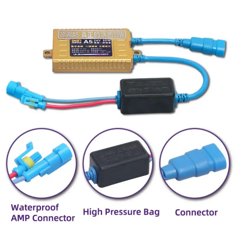 

12v/24v 55W H1 H3 H7 H8 H11 9005 Car LED Headlight Ballast Car Headlight Rectifier Bulb 2500~3500LM Car Light Headlight Headlamp