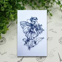 chrysanthemum fairy transparent silicone stamp cutting diy hand account scrapbook rubber coloring embossed diary decor reusable