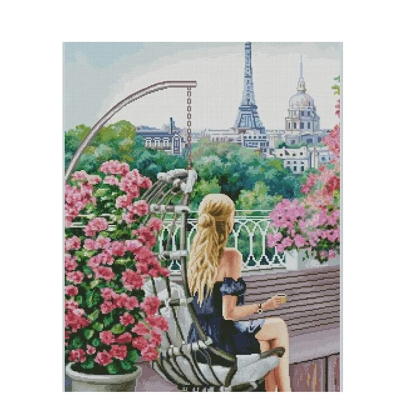 

PhotoCustom Oil Paint By Numbers Kits Figure Painting By Numbers On Canvas Women Frameless 60x75cm Hand Painting DIY Home Decor