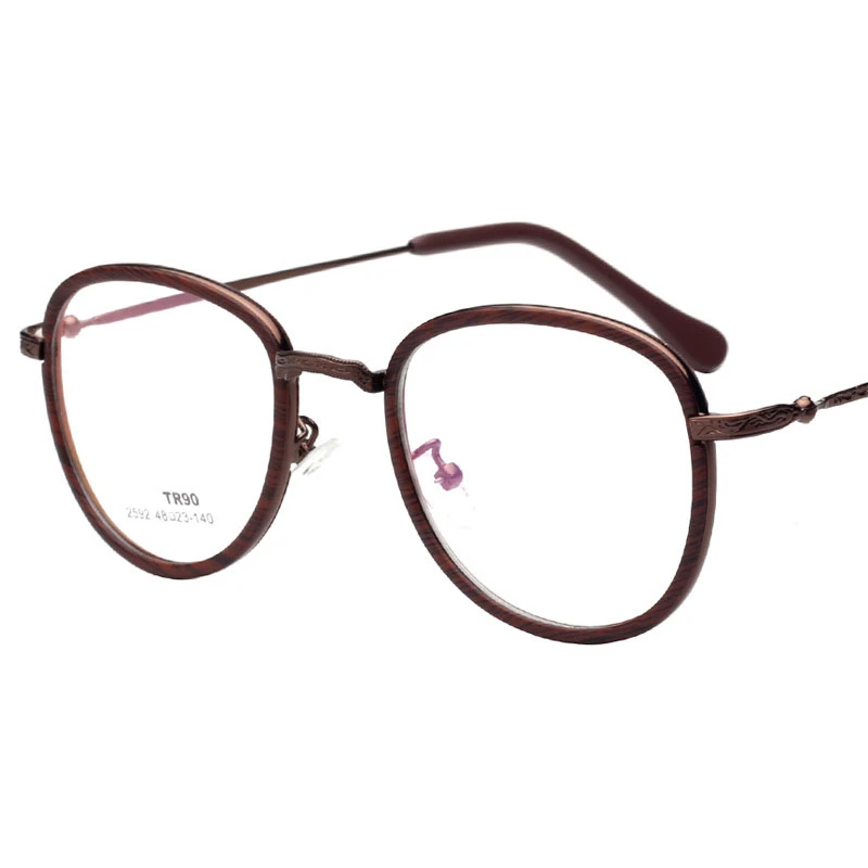 Новинка Ретро Стиль tr90 металлическая бронзовая оправа трендовые очки для мужчин