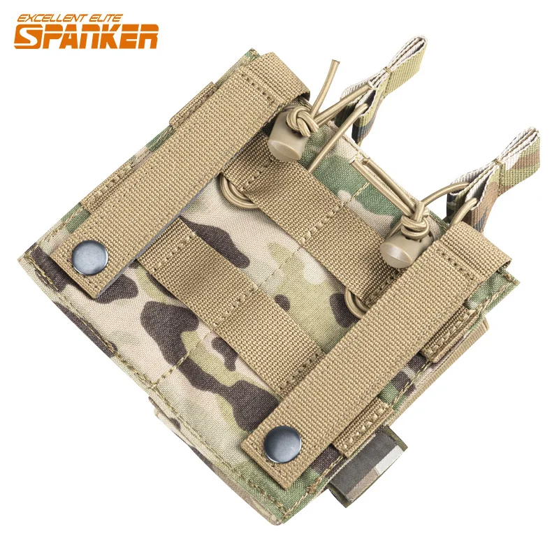 Tactical 001 Vest Quadruple Magazine Bag MOLLE System Ammunition Clip Bag Support Bag