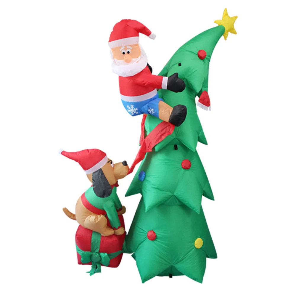 

Trees Christmas Decoration Ornamemt Snowman LED Lights Holiday 180cm Inflated Polyester With White Light Transformer Santa Claus