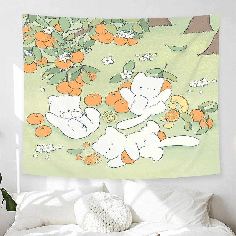 Гобелен красивый мультяшный фон для фотосъемки ткань спальни съемной комнаты