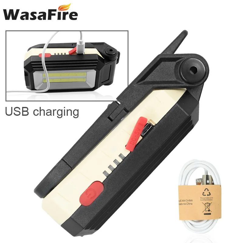 Wasafire 2 шт./лот оптовая Магнитная Рабочая лампа портативный Рабочий фонарь COB