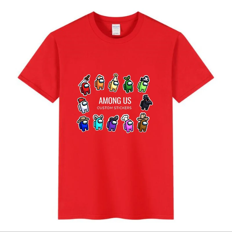

Hot Summer Cartoon Kids Tshirts Boys Girls Amomg Us Game Tops Casual Kawaii Clothes Fashion Street Tee Graphic Children T Shirt