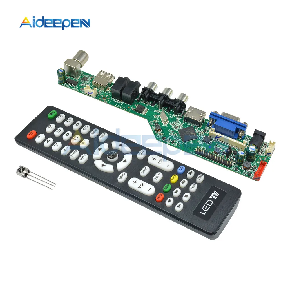 Плата ЖК контроллера разрешение ТВ материнская плата для VGA HDMI AV TV USB интерфейс