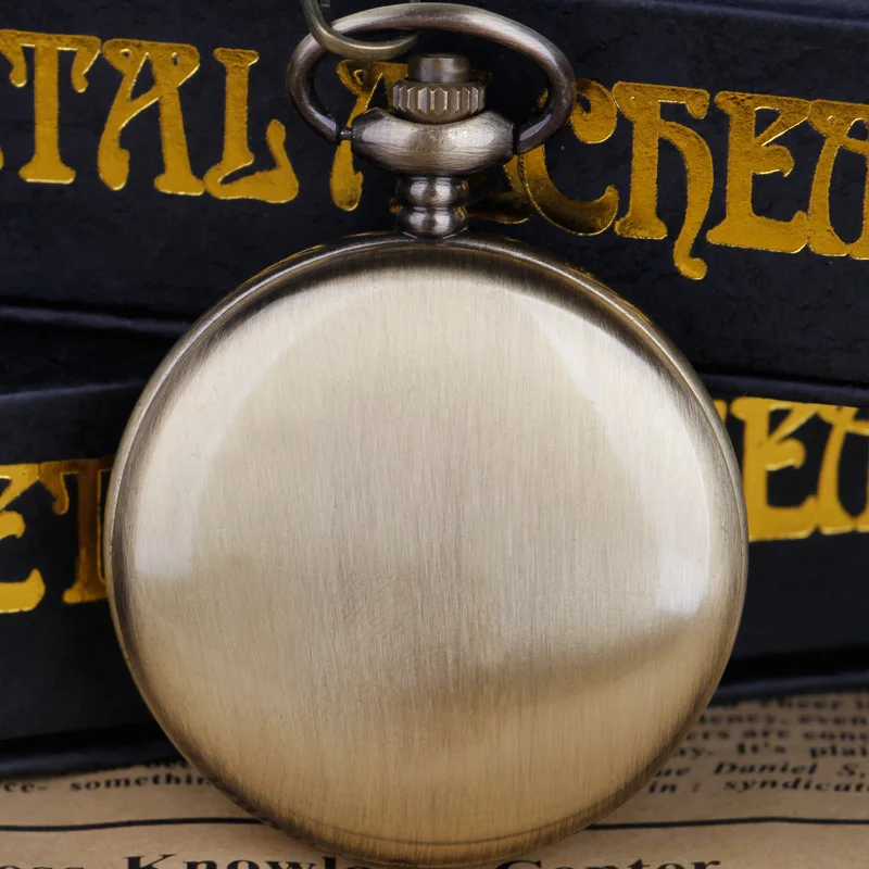 Кварцевые карманные часы из нержавеющей