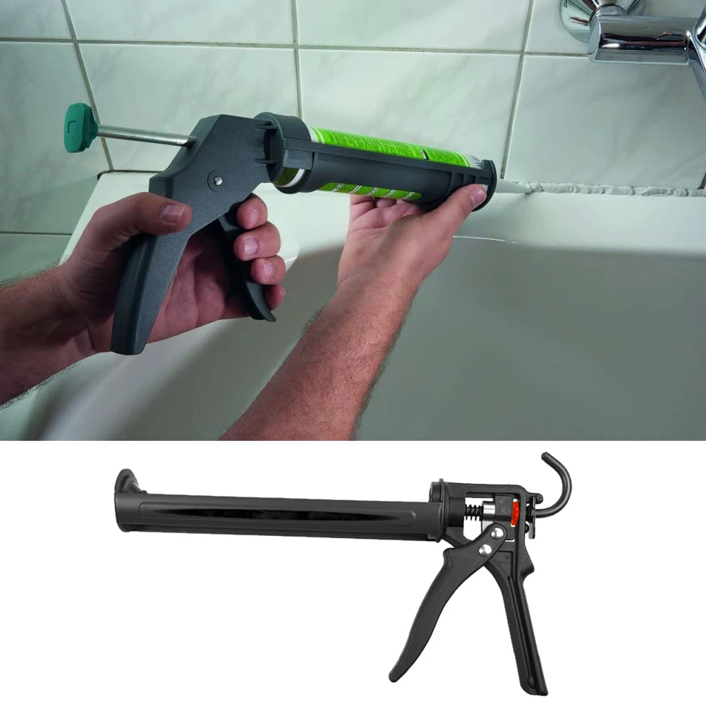 

Caulking Gun Manual Caulking Tool Sealant Cartridge Applicator 360 Degree Rotable Handle Doors Windows Glue Seals caulking gun