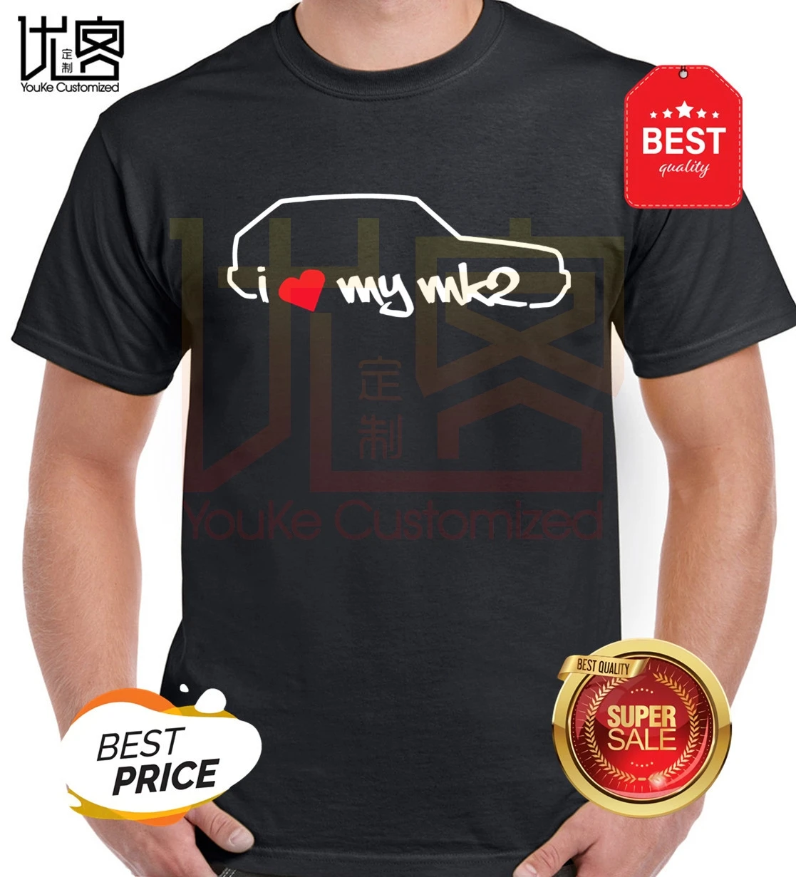Лидер продаж 2020 Классические Японские Автомобильные фанаты i love my mk2 футболка для