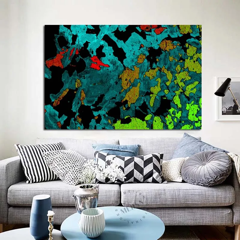 Картина на холсте с изображением морских абстрактных пейзажей | Дом и сад