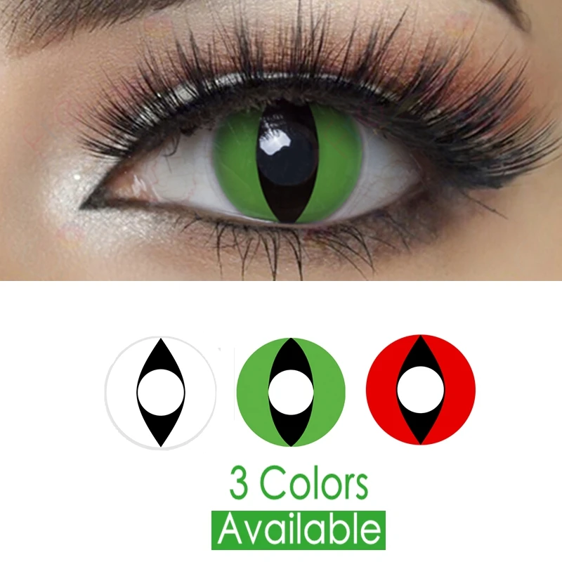 Контакты кошачий глаз на Хэллоуин|Контактные линзы| |