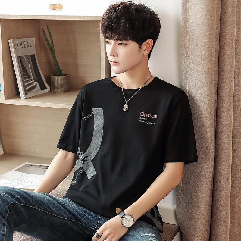 

Забавные мужские футболки из 2020 хлопка с принтом «копающая Луна», модные мужские топы с круглым вырезом, Мужская футболка с рисунком детско...