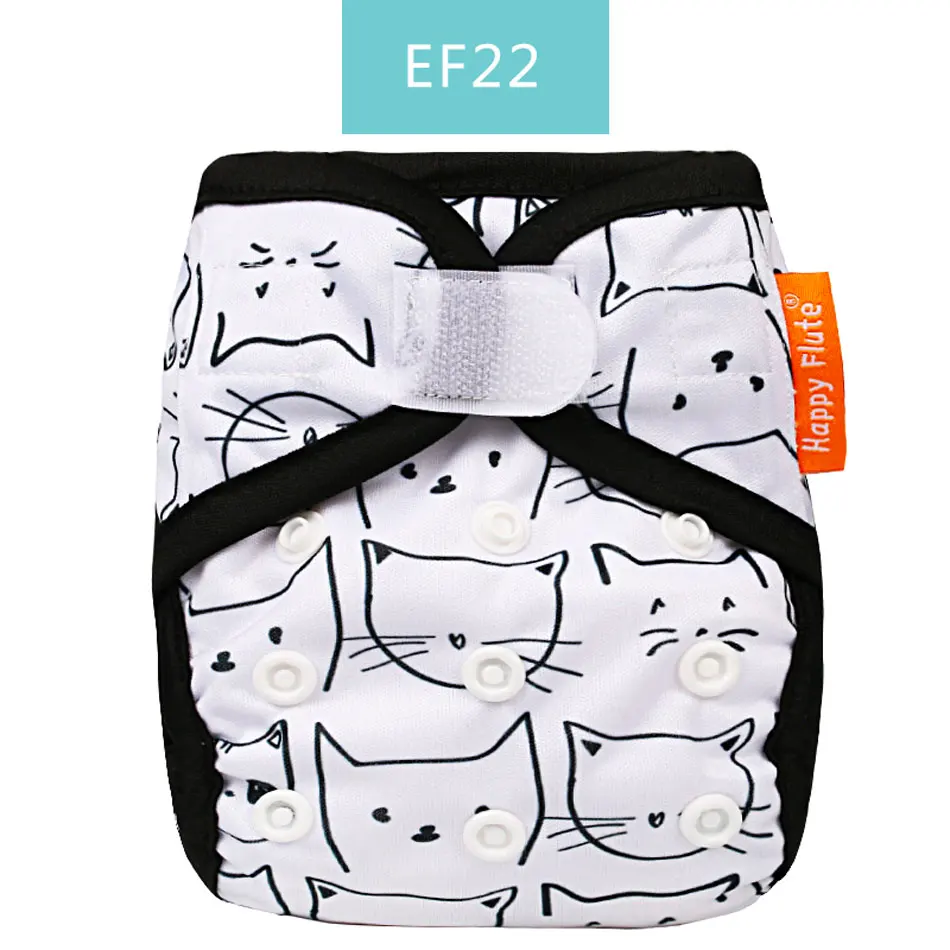 Счастливый Флейта новорожденных крошечные пеленки крышка моющиеся Детские