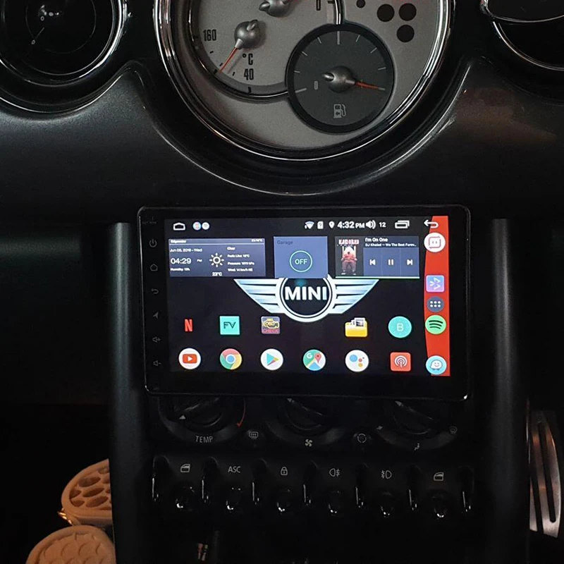 Радушный автомобильный радиоприемник 1 Din Android 9,0 универсальный gps навигатор 7 дюймов 2 ГБ+ 16 Гб Rom сенсорный экран четырехъядерный автомобильный стерео видео плеер
