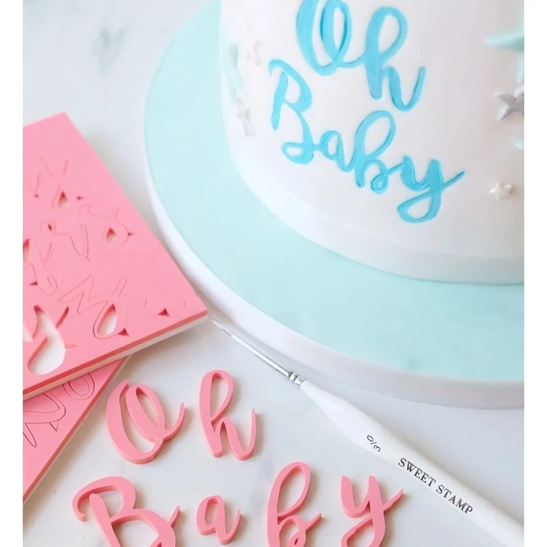 Инструмент для торта Акриловый Алфавит/номер/Русалка/Снежинка рельефный нож и