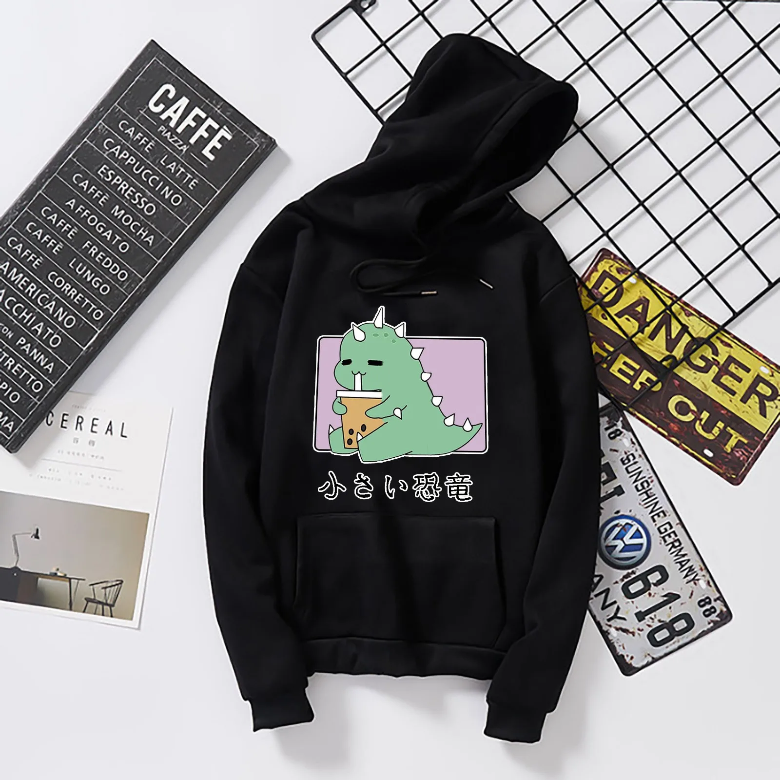 

Толстовка с капюшоном с динозавром, аниме, женская, осенне-зимняя толстовка, пуловер, удобный пуловер с длинными рукавами, толстовка, женски...