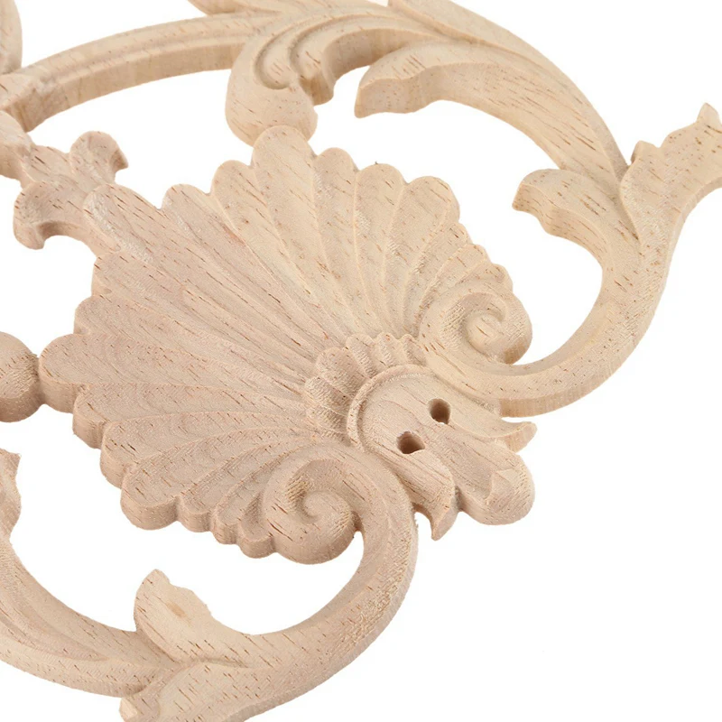 1 резиновая резная аппликация из дерева винтажный декор для мебели 4 шт. 6x6 см
