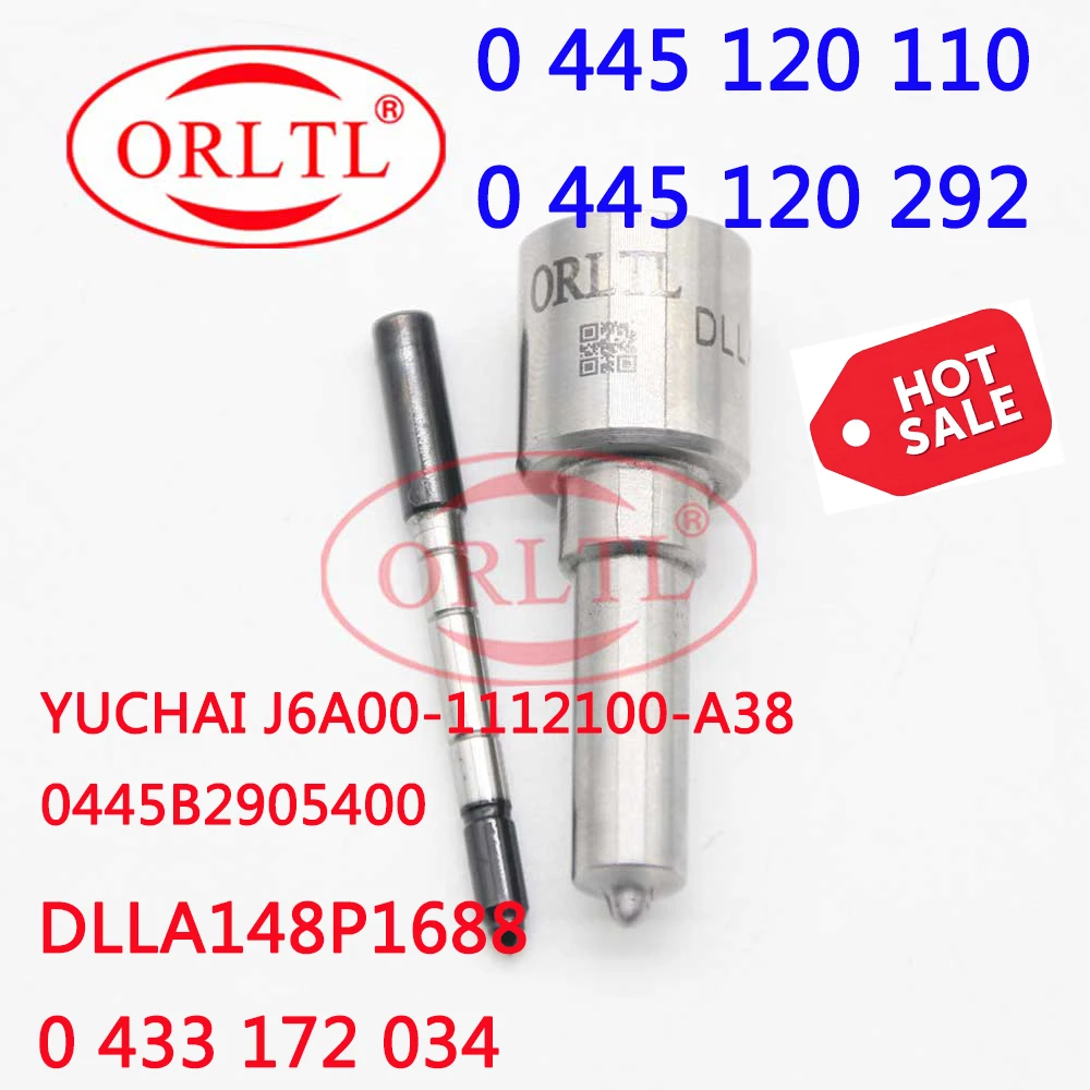 

ORLTL Common Rail Nozzle DLLA148P1688 (0433 172 034)Diesel Nozzle DLLA 148 P1688,DLLA 148P 1688 For Yuchai 0445120292