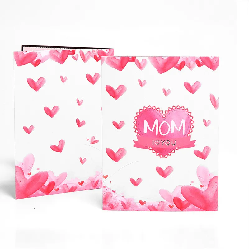 1 шт. 3D открытки подарки на день матери открытка I Love Mom букет цветов гвоздики