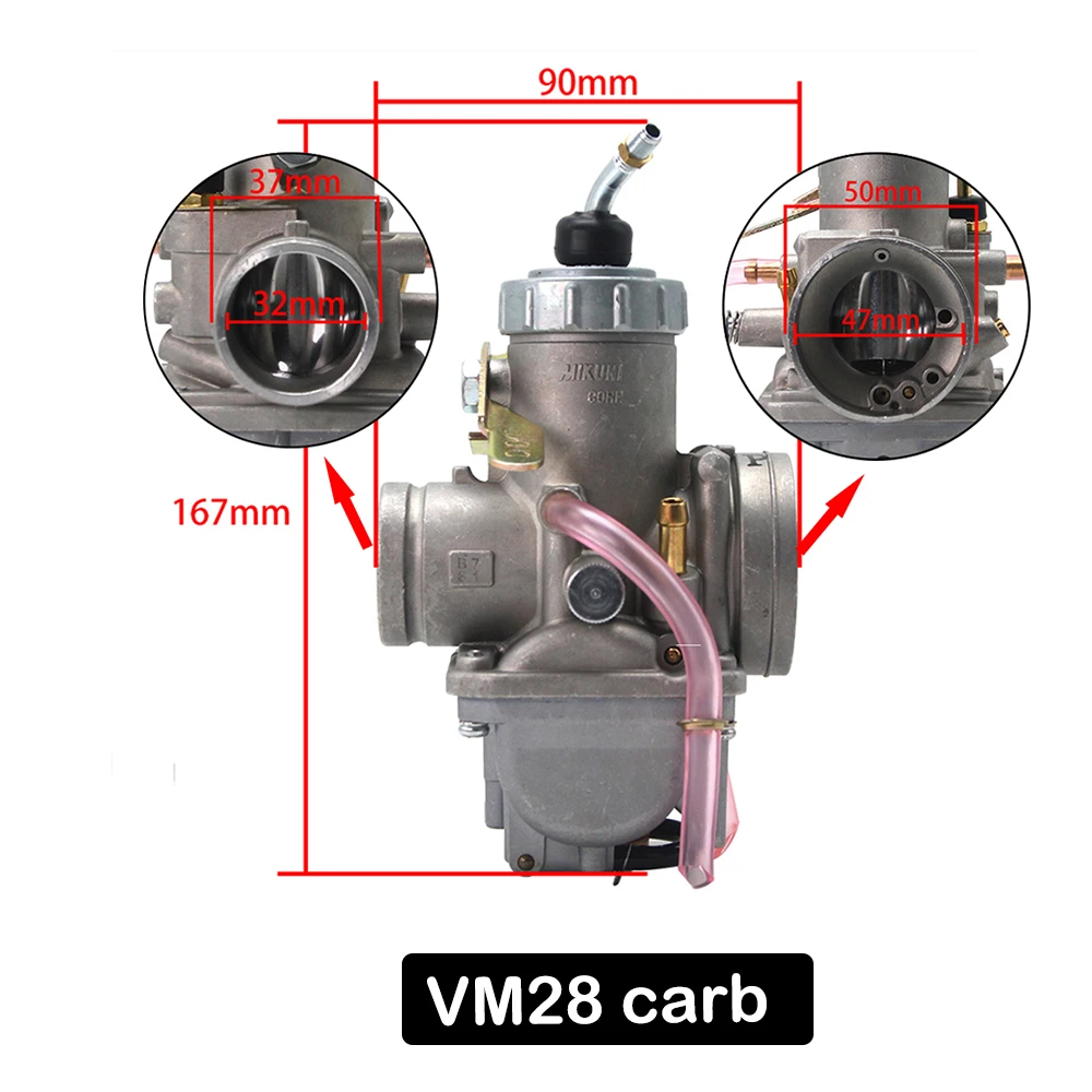 

ZSDTRP MIKUNI VM16 VM22 VM26 VM28 Carburetor fit for 50cc 70cc 90 110cc 125cc 200cc 250cc Quad ATV Dirt Pit Bike Dirtbike