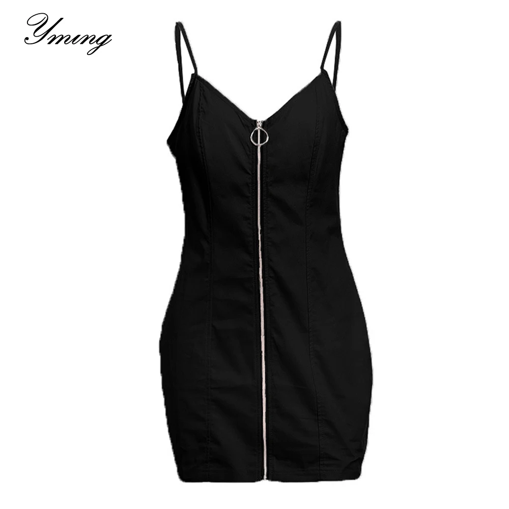 Летние женские платья Yming вечернее праздничное платье на молнии спереди с