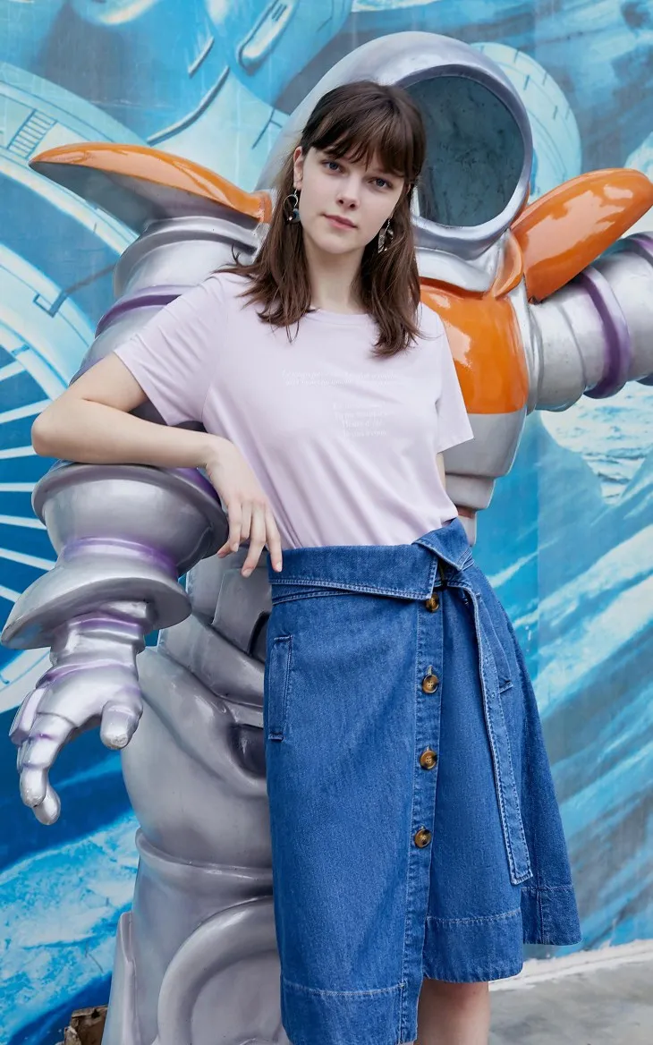 Vero Moda женская футболка с буквенным принтом и вырезом | 319201561