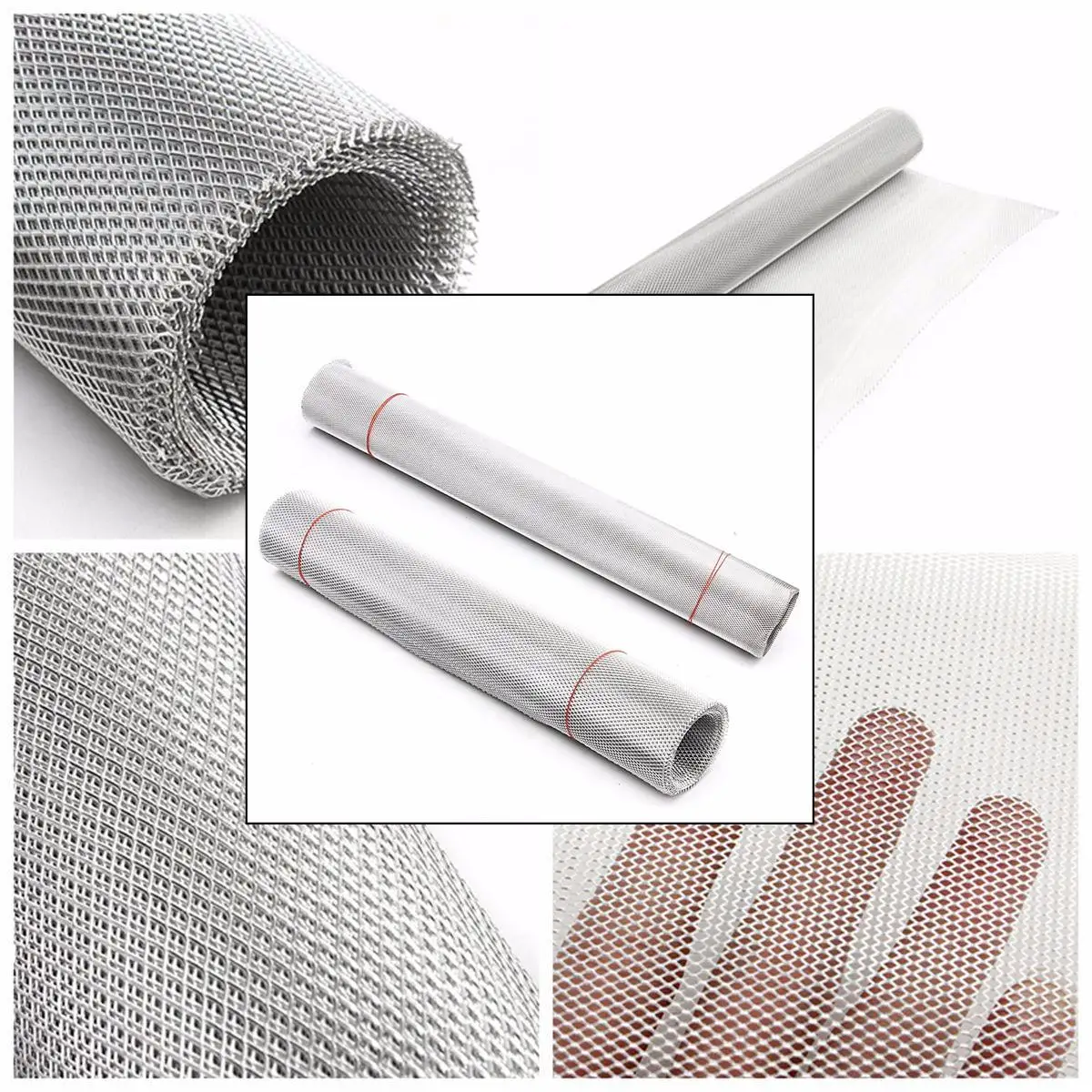 

50cm x 3m Fine Aluminium Modelling Mod Mesh Wire Filter Sheet Hole Dia 2mm/3.5mm