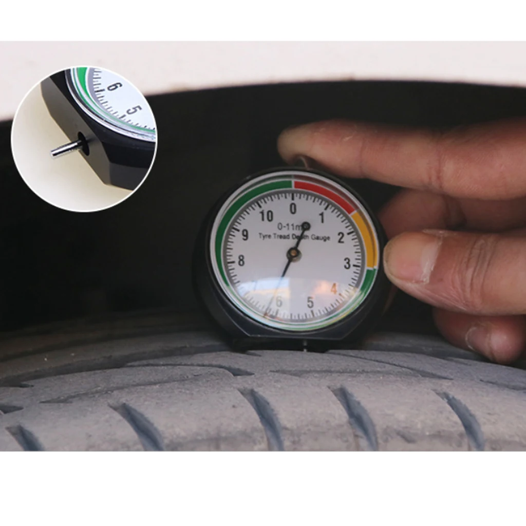 0-11 мм измеритель глубины протектора для автомобилей мотоциклов прицепов колес с