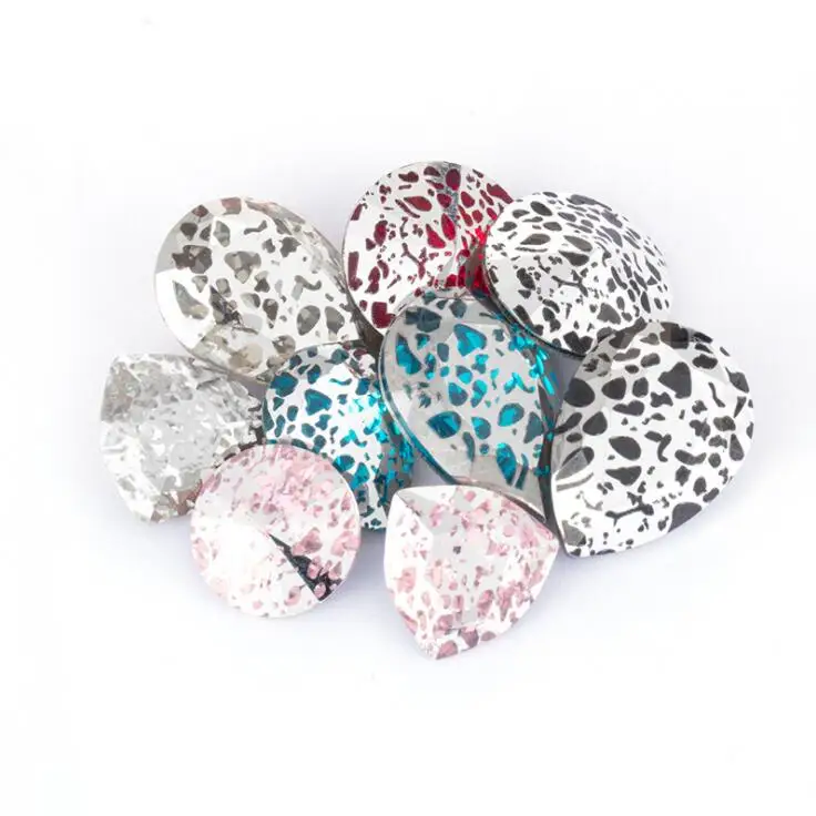 Новый цвет Хрустальная серебряная патина больше размеров стекло K9 кристальная