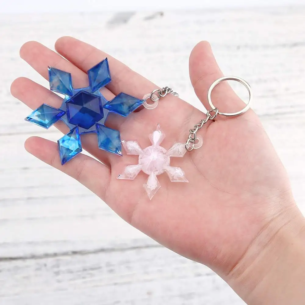 DIY Snowflake Epoxy Silicone Resin Mold Making Pendant Jewelry Casting for Christmas Ornament Home Party Decoration | Украшения и
