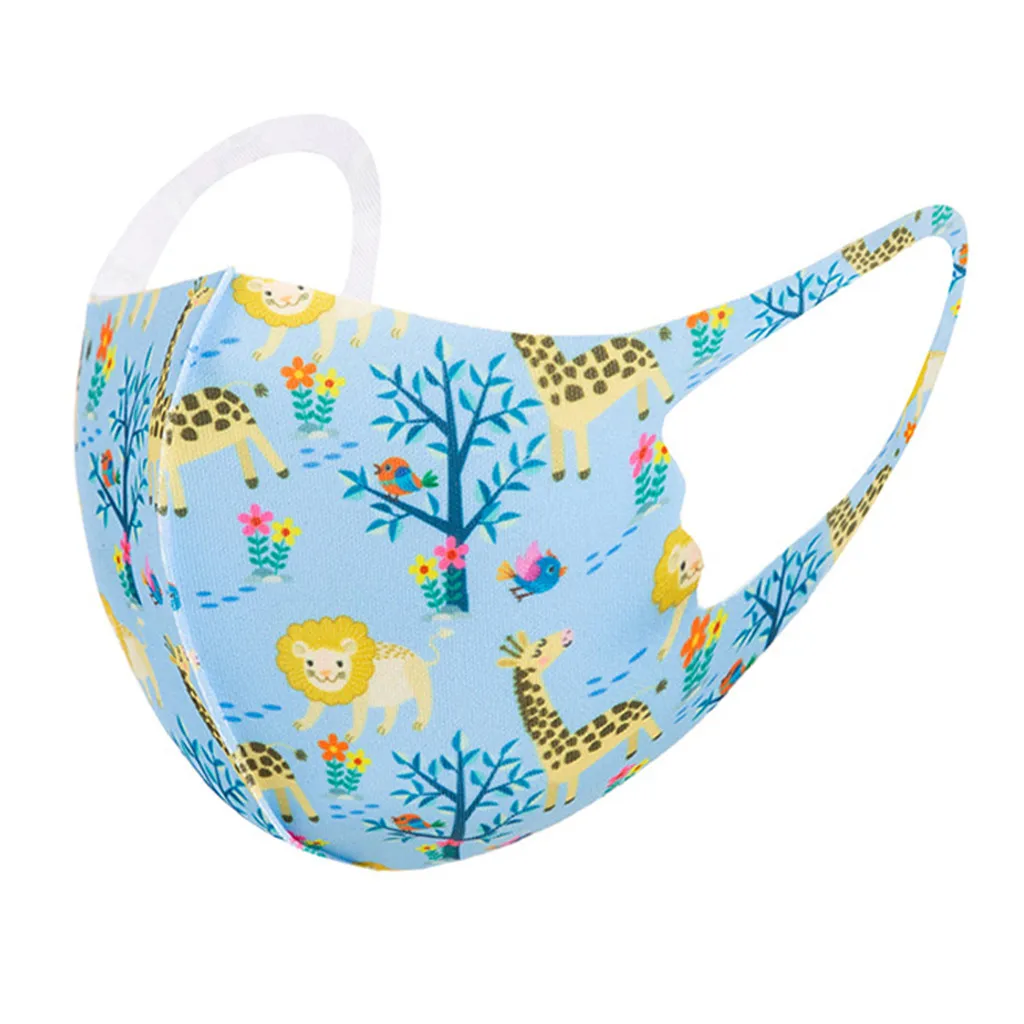 Пылезащитные дышащие маски с мультяшным принтом для детей 20 шт. | Красота и