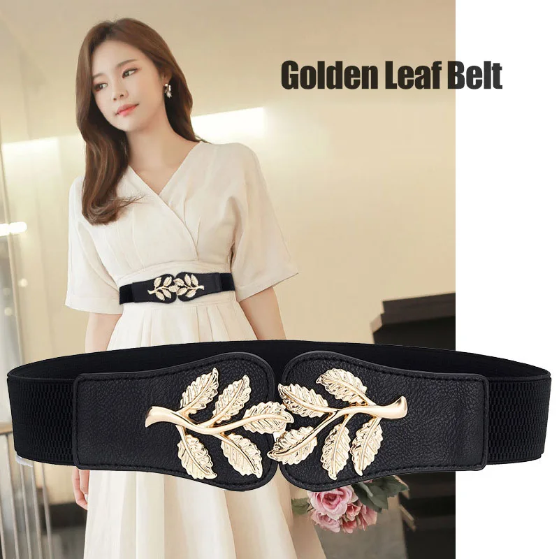 Женский эластичный пояс-стрейч винтажное платье пояс металлические золотые