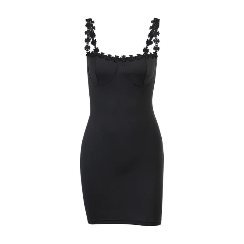 

Chic Sexy Dress Women Sleeveless Halter Solid Color Summer Dresses Sexy Ladies Package Buttocks Dress