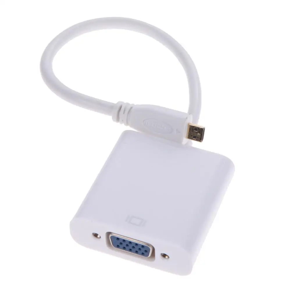 1080P Micro HDMI совместимый преобразователь VGA с HD аудио видео адаптером кабель для ПК