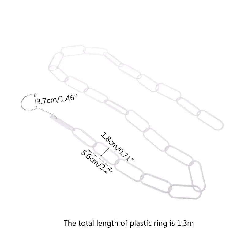 Прямая поставка пластиковый магазин одежды дисплей Висячие цепи крючки с 23